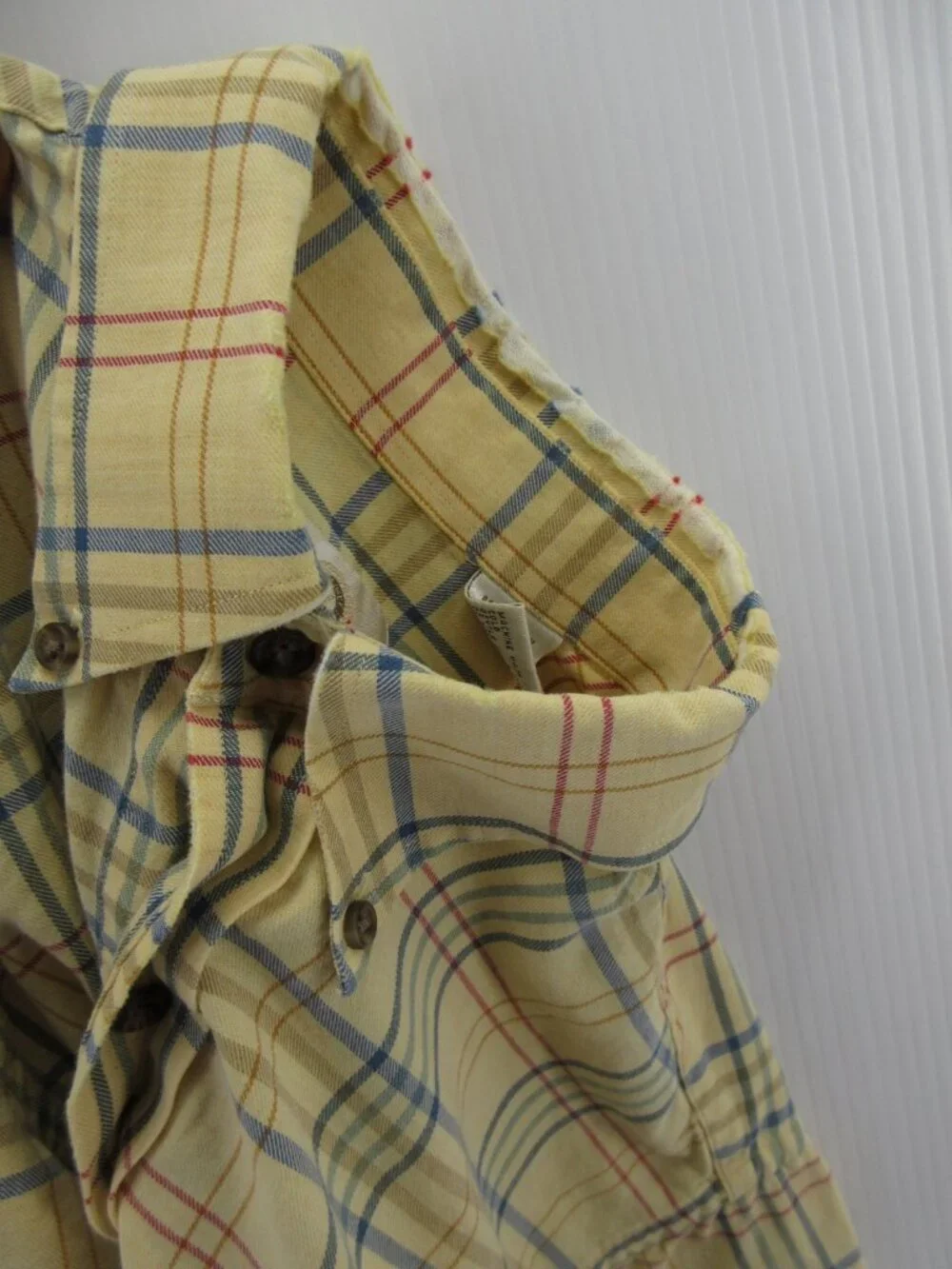 VINTAGE Viyella Shirt Medium Wool Blend Button Down Plaid Heritage * - Picture 10 of 11